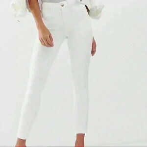 *NWT* ASOS River Island White Amelie Mid Rise Jeans size 16